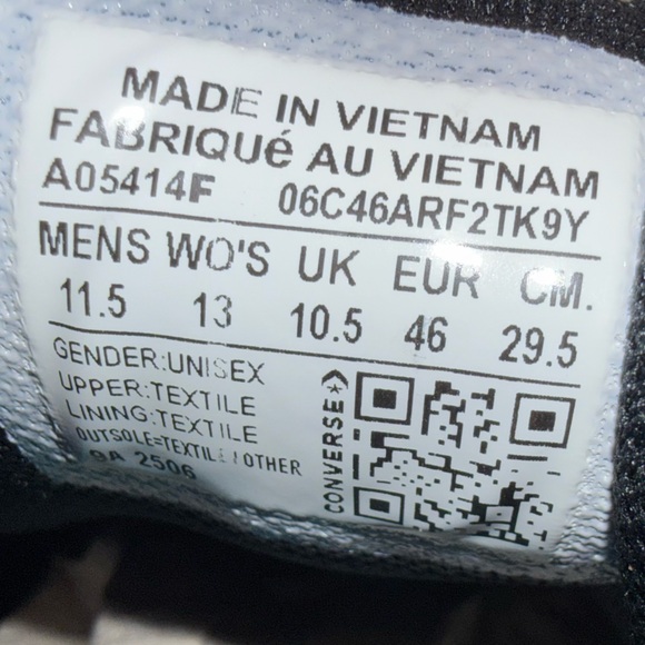 Converse Sneakers Black and Tan Sneakers men 11.5 women 13 - Picture 10 of 12